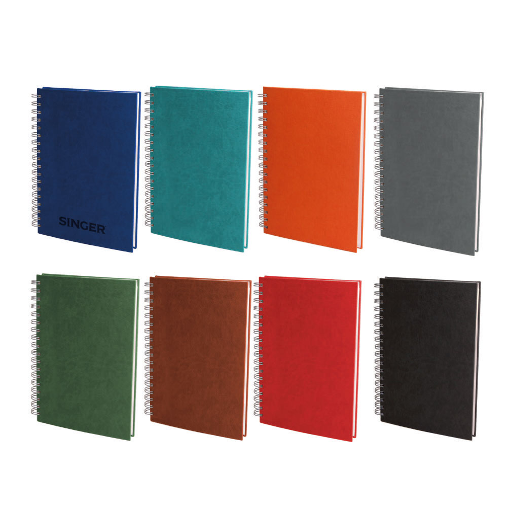 ELMADAĞ KIRMIZI TARİHLİ SPİRALLİ AJANDA (17X24 CM)