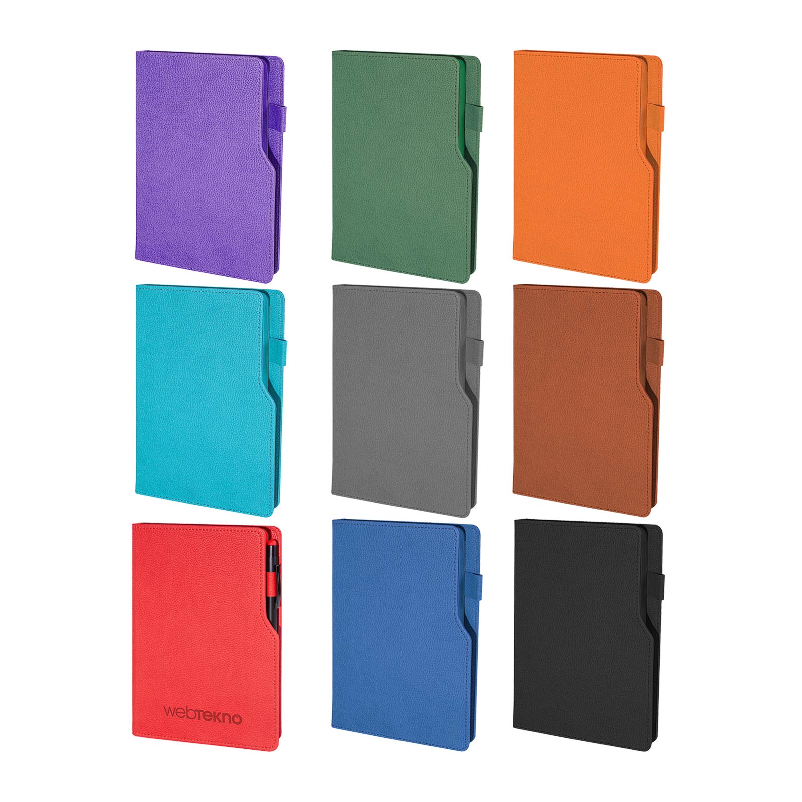 BAHÇELİEVLER KIRMIZI TARİHSİZ DEFTER (14,5X21 CM)