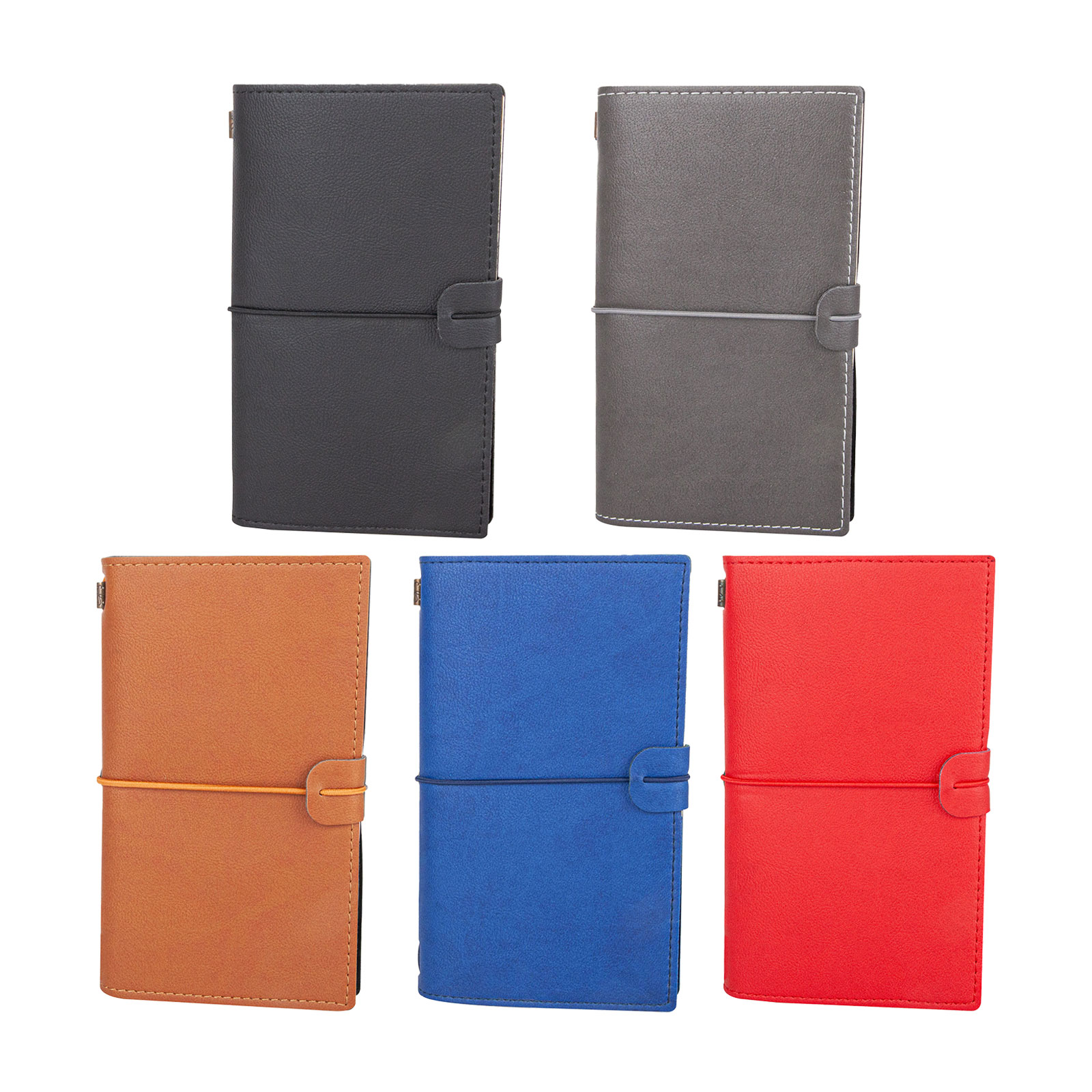 KUĞULU KIRMIZI TARİHSİZ DEFTER (11,5X20 CM)