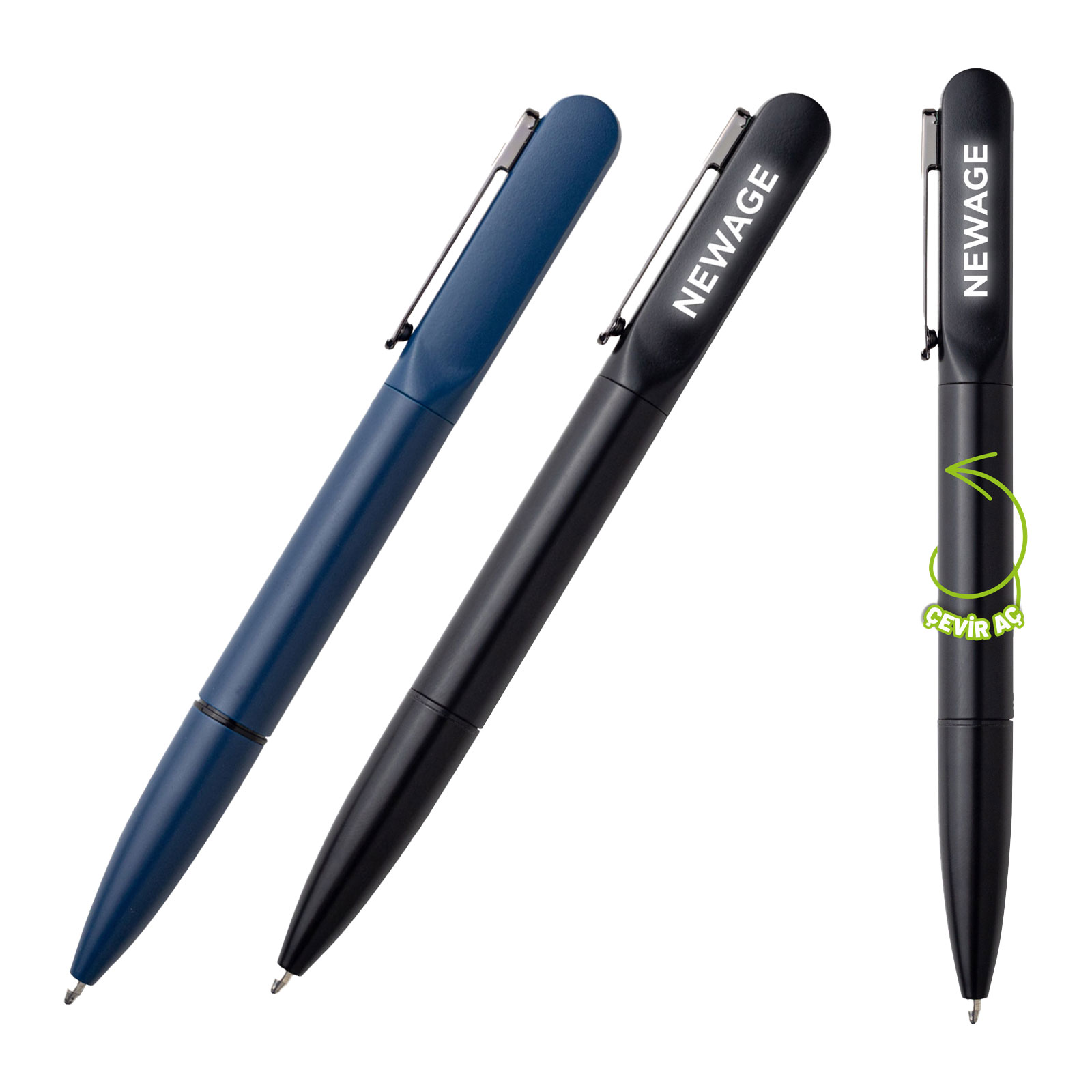 SÖKE SİYAH IŞIKLI METAL TÜKENMEZ KALEM