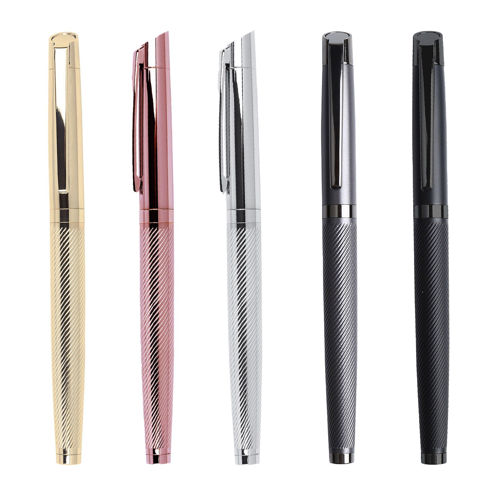 DÜZİÇİ SİYAH METAL ROLLER KALEM 