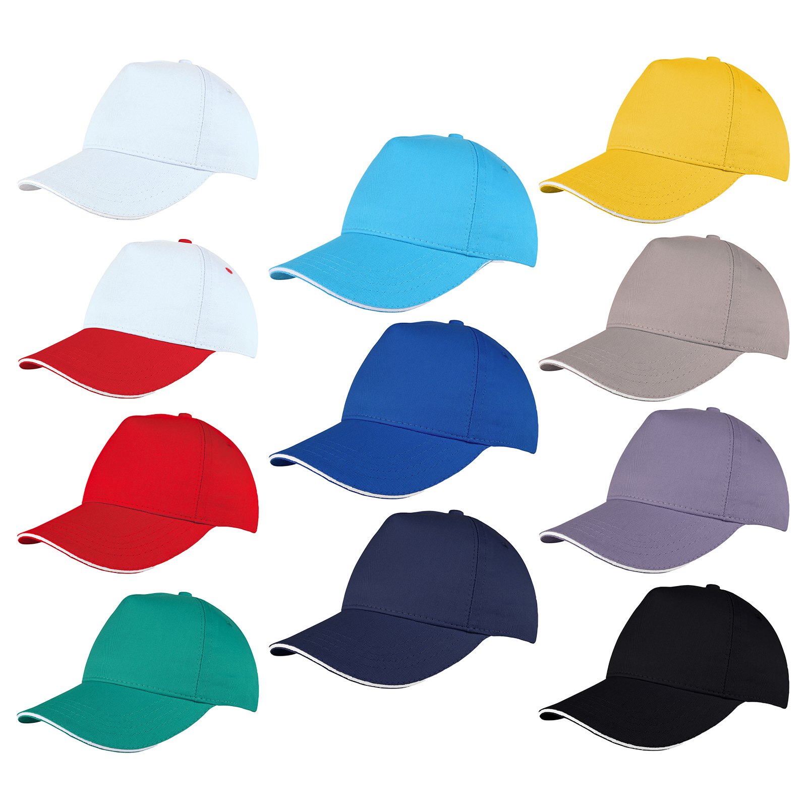 POMELO SİYAH SANDWICH SİPER COTTON ŞAPKA