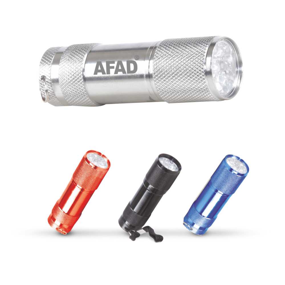 İSPİNOZ SİYAH 9 LED EL FENERİ