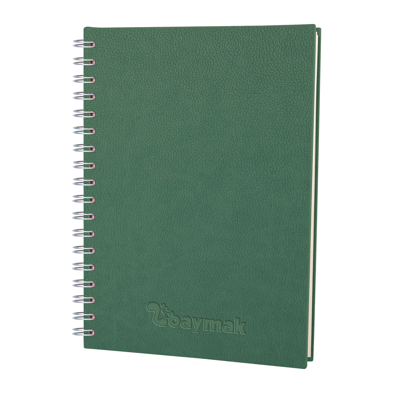 ELMADAĞ YEŞİL TARİHLİ SPİRALLİ AJANDA (17X24 CM)