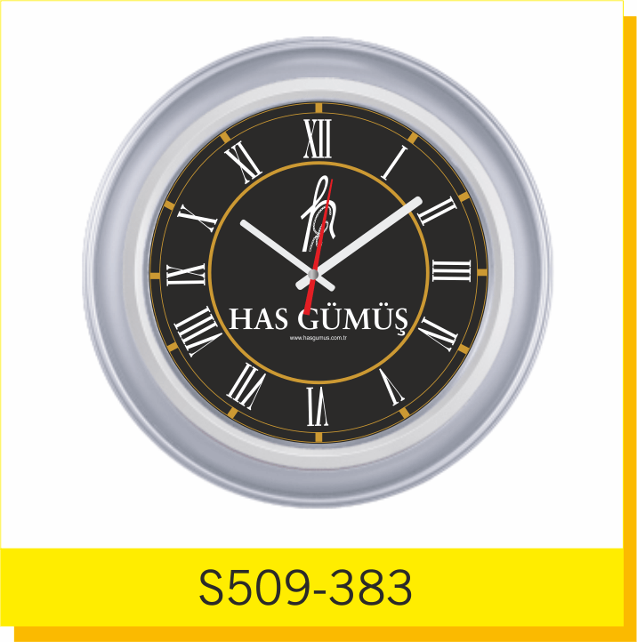 Dijital Baskılı Siyah Kadran S509-383