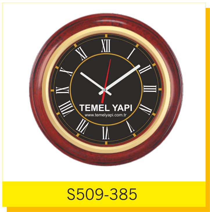 Dijital Baskılı Siyah Kadran S509-385